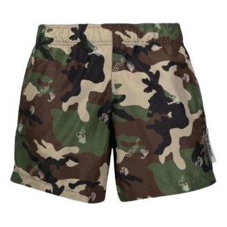 SS21 Short décontracté imprimé camouflage, version verte