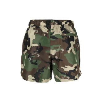 SS21 Short décontracté imprimé camouflage, version verte