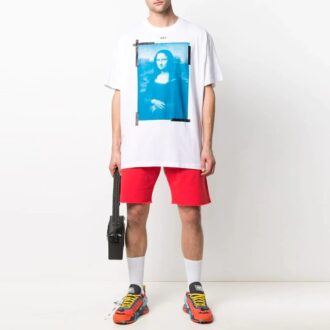 SS21 Short de sport avec logo brodé Rouge