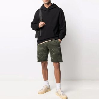 SS21 Short de sport mi-long à motif logo, version verte