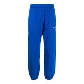 SS21 Stripe Bundle Feet Pantalon de sport long coupe ample bleu