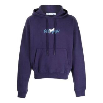 SS21 Sweat ample à capuche et lacets, imprimé violet