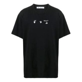 SS21 T-shirt ample à manches courtes et imprimé alphabétique, noir