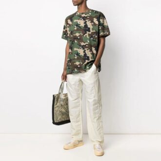 SS21 T-shirt ample à manches courtes et motif camouflage confortable