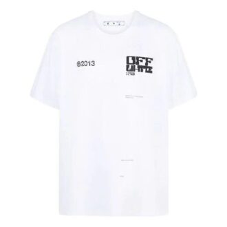 SS21 T-shirt à col rond et manches courtes ample Shorts avec logo, blanc
