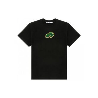 SS21 T-shirt à manches courtes ample Green Arrow Cartoon Noir