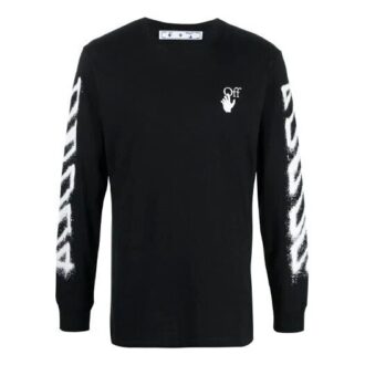 SS21 T-shirt à manches longues Arrows, coupe ajustée, noir