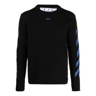 SS21 Version en tricot à rayures Arrows Noir