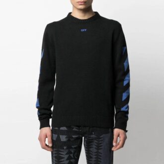 SS21 Version en tricot à rayures Arrows Noir