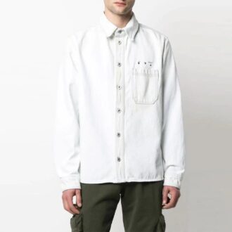 SS21 Veste en Denim avec logo Arrow Version blanche
