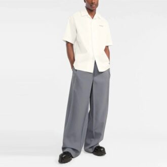SS22 Chemise à manches courtes avec logo flèche, blanc