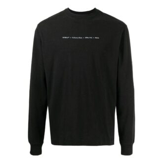 SS22 Imprimé logo Arrows Col rond Manches longues Noir