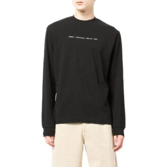 SS22 Imprimé logo Arrows Col rond Manches longues Noir