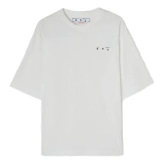 SS22 Motif logo dans le dos, manches courtes, coupe ample, blanc