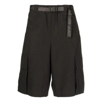 SS22 Short décontracté à ceinture unie noir