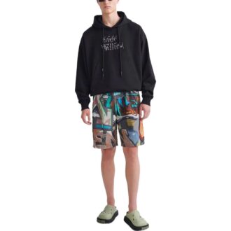 SS22 Shorts à imprimé graffiti intégral, version standard, multicolore