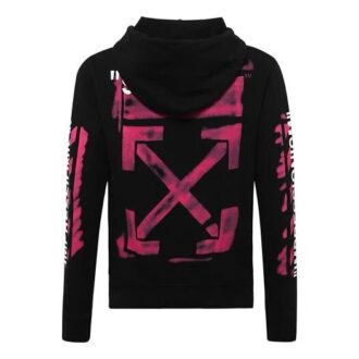 Stencil Arrow Hooded Sweat-shirt « Noir »