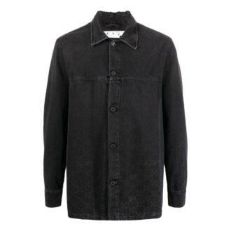 Surchemise en Denim Monogram « Noir »