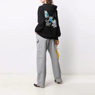 Sweat à capuche ample imprimé Off-White SS21, noir