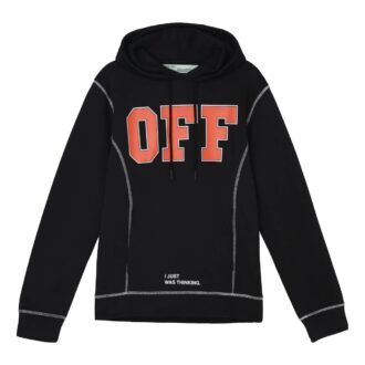 Sweat à capuche avec appliqué OFF Unisexe Noir