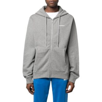 Sweat à capuche avec cordon de serrage et imprimé graphique « Gris »
