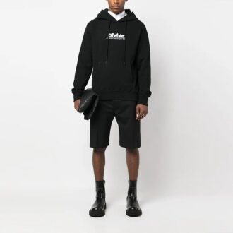 Sweat à capuche avec logo imposant « Noir »