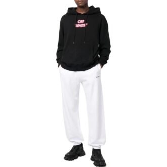 Sweat à capuche avec logo imprimé « Noir »