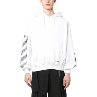Sweat à capuche brodé « Blanc »