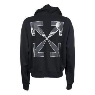 Sweat à capuche Caravaggio Arrow Over « Noir/Blanc »