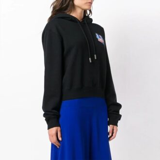 Sweat à capuche court Off-White Microenvironment Noir
