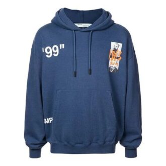 Sweat à capuche d&rsquo;été pour homme Over Popover bleu