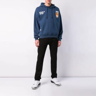 Sweat à capuche d&rsquo;été pour homme Over Popover bleu