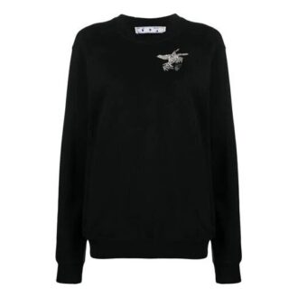 Sweat à capuche de sport à motif Arrows imprimé blanc cassé, noir