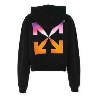 Sweat à capuche dégradé « Noir multicolore »
