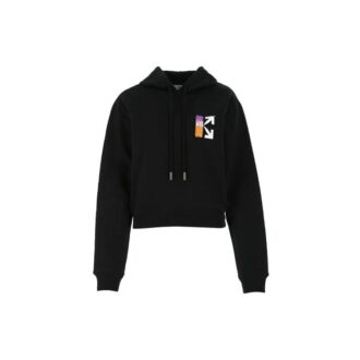 Sweat à capuche dégradé « Noir multicolore »