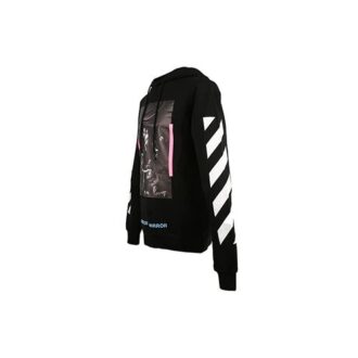 Sweat à capuche Diag Caravaggio « Black Pink »