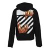 Off-White Hommes Imprimé flammes Noir