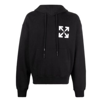 Sweat à capuche en coton avec logo Arrows « Noir »