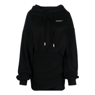 Sweat à capuche en coton brodé du logo Off-White « Noir »