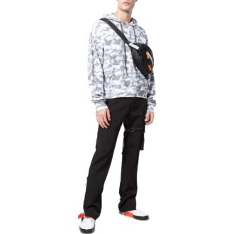 Sweat à capuche en coton imprimé Arrows