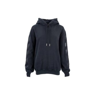 Sweat à capuche en coton Off-White Noir