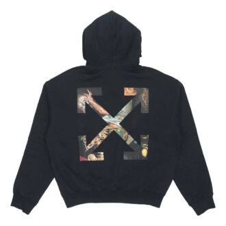 Sweat à capuche FW20 Painting Arrow pour homme, noir