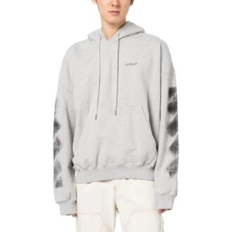 Sweat à capuche Jumbo Arrow Boxy « Melange Grey Black »