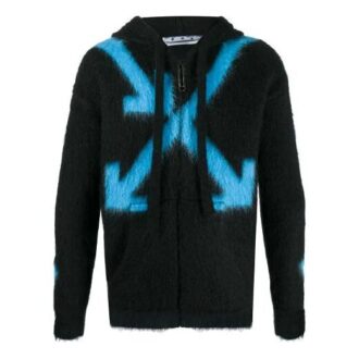 Sweat à capuche noir à motifs Off-White pour homme