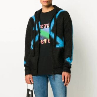 Sweat à capuche noir à motifs Off-White pour homme