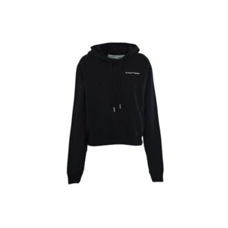 Sweat à capuche Off-White avec logo imprimé Noir