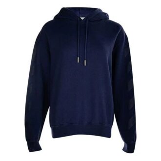 Sweat à capuche Off-White en coton bleu