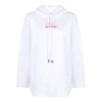 Sweat à capuche Off-White SS21 avec logo imprimé, version blanche