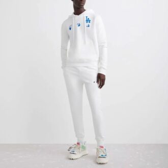Sweat à capuche Off-White x MLB x New Era Tripartite Crossover « Blanc »