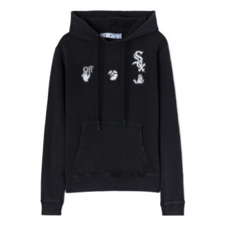 Sweat à capuche Off-White x MLB x New Era Tripartite Crossover « Gris foncé »